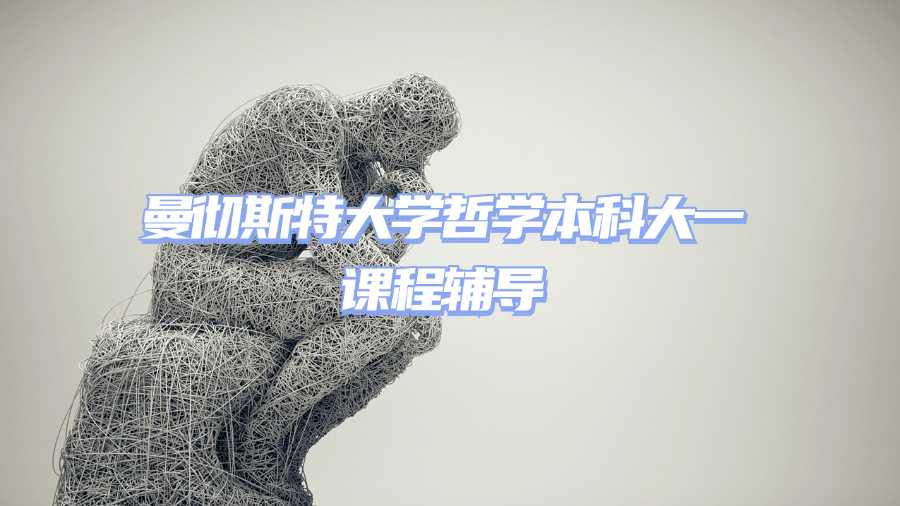 曼徹斯特大學(xué)哲學(xué)本科大一課程輔導(dǎo)