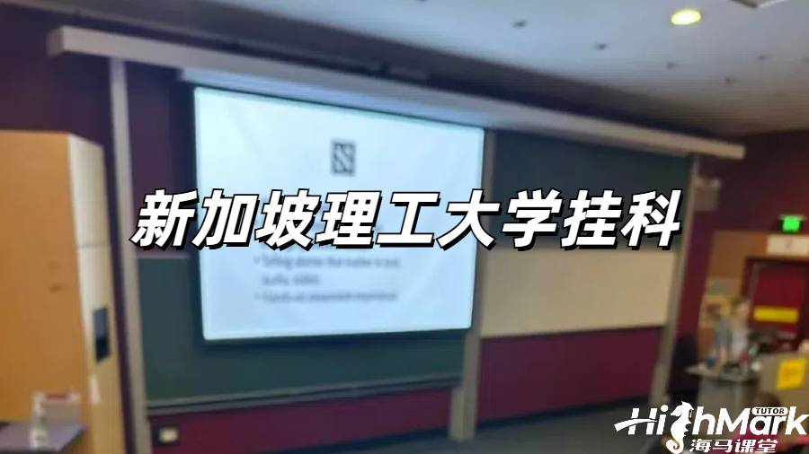 新加坡理工大學(xué)掛科解決方案！