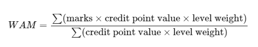 悉尼大學(xué)加權(quán)平均分計(jì)算