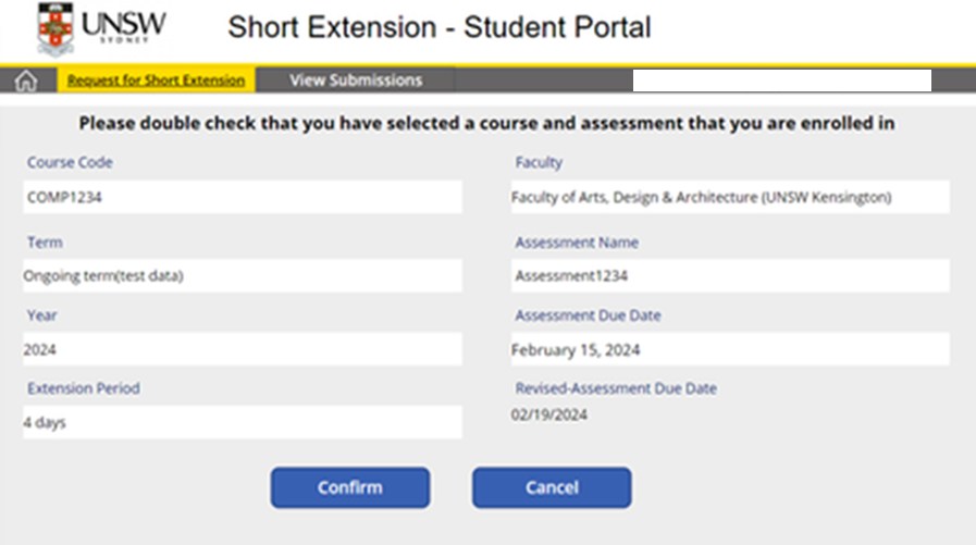 unsw短期延期申請(qǐng)